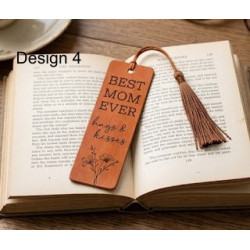 Handcrafted Leather Mother's Day Bookmarks | 6 Designs
