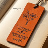 Handcrafted Leather Mother's Day Bookmarks | 6 Designs