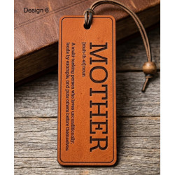 Handcrafted Leather Mother's Day Bookmarks | 6 Designs