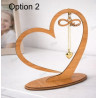 Personalized Wooden Heart Jewellery Stand - Best Mum Ever Gift