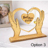 Personalized Wooden Heart Jewellery Stand - Best Mum Ever Gift
