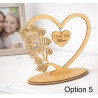 Personalized Wooden Heart Jewellery Stand - Best Mum Ever Gift