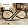 Personalized Infinity Sign for Mom - Custom Hand Engraved Wood Gift