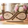Personalized Infinity Sign for Mom - Custom Hand Engraved Wood Gift