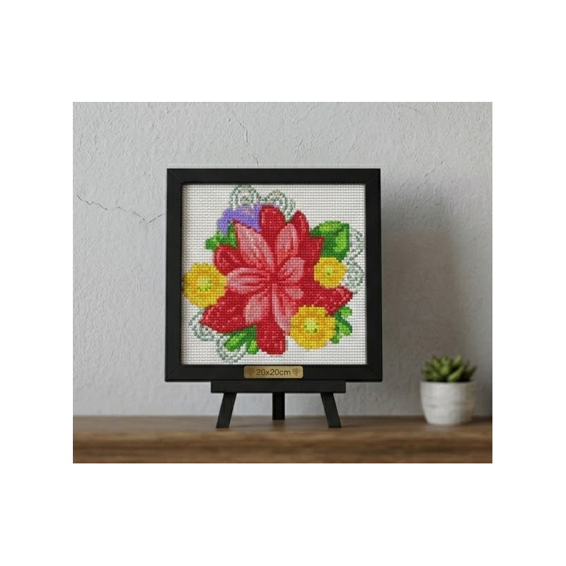 Flower diamond art 20x20cm
