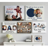 Custom Father's Day Photo Canvas Prints (A5 - A0)