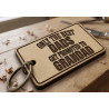 Custom Wooden Father's Day Keyrings | Laser-Cut MDF Dad Gifts