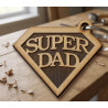 Custom Wooden Father's Day Keyrings | Laser-Cut MDF Dad Gifts