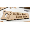Custom Wooden Father's Day Keyrings | Laser-Cut MDF Dad Gifts