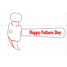Custom Wooden Father's Day Keyrings | Laser-Cut MDF Dad Gifts