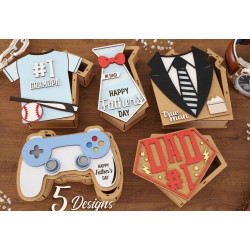 DIY "Paint Your Own" Father's Day Gift Boxes