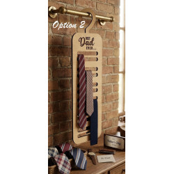 Unique Father's Day Gift: Wooden Tie Hanger & Closet Organizer