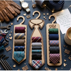 The "Binds of Love" Personalized Father's Day Tie Organizer
