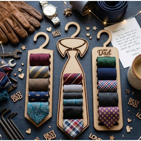 The "Binds of Love" Personalized Father's Day Tie Organizer