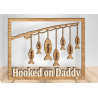 Custom Hooked on Daddy Fishing Frame | Personalized Father's Day Gift