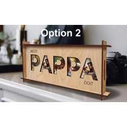 Personalized Daddy & Pappa Wooden Photo Frame | Father's Day Gift