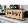 Personalized Daddy & Pappa Wooden Photo Frame | Father's Day Gift