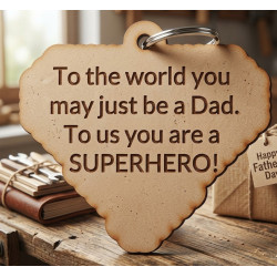 Superhero Father's Day Diamond Art Keyring Kit