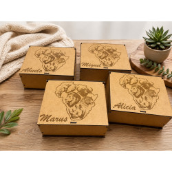 Personalised Laser Engraved Big 5 Gift Box | Diamond Art SA