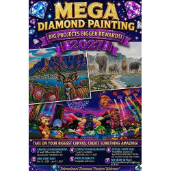 120x200cm Custom Diamond Painting Kit – Mega Challenge Special R2199