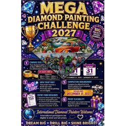 90x125cmcm Custom Diamond Painting Kit – Mega Challenge Special R999