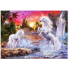 Unicorn and waterfall
