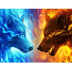 Wolf Fire and Ice