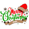 Merry Christmas with Name