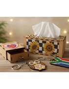 DIY Laser-Cut Wooden Diamond Art Kits  Functional 3D Craft Boxes