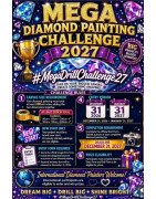 Custom Diamond Painting Kit 120x200cm | Mega Drill Challenge 2027