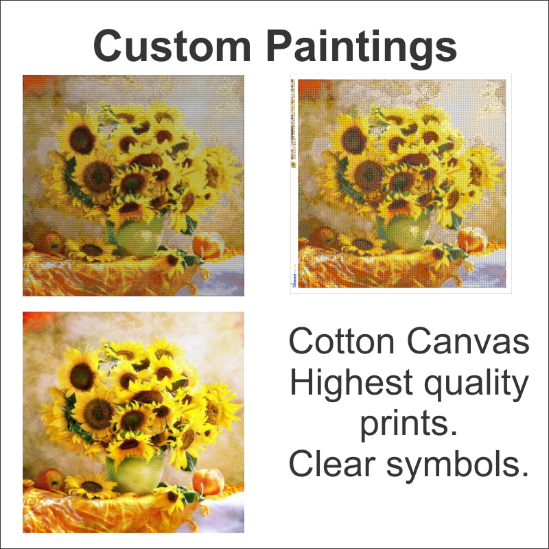 Custom photo diamond painting made by Diamond Art SA